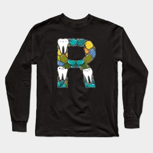 Letter R Long Sleeve T-Shirt